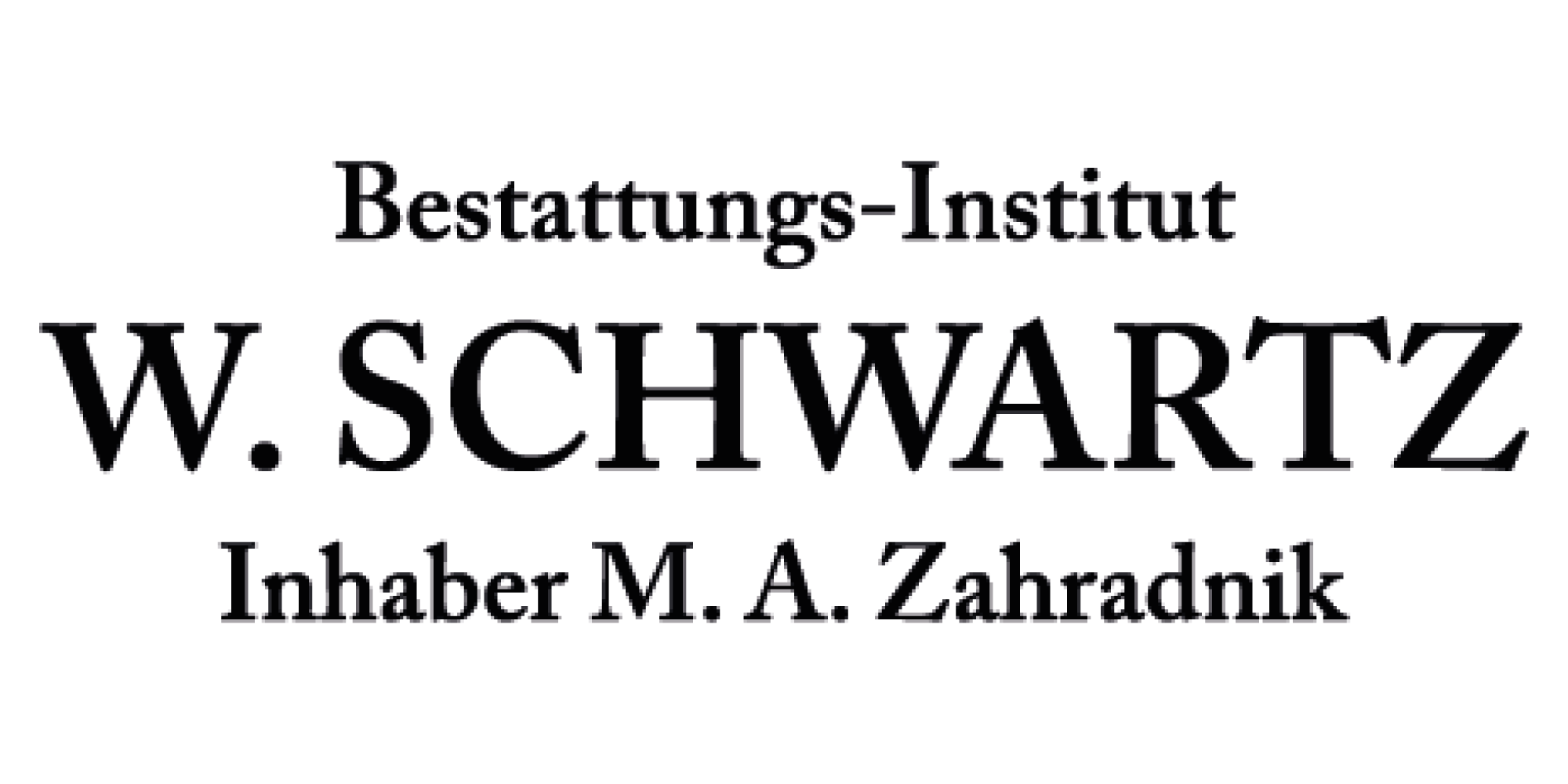 Logo vom Bestattungsinstitut Schwartz in Oberursel mit professioneller und vertrauensvoller Gestaltung.
