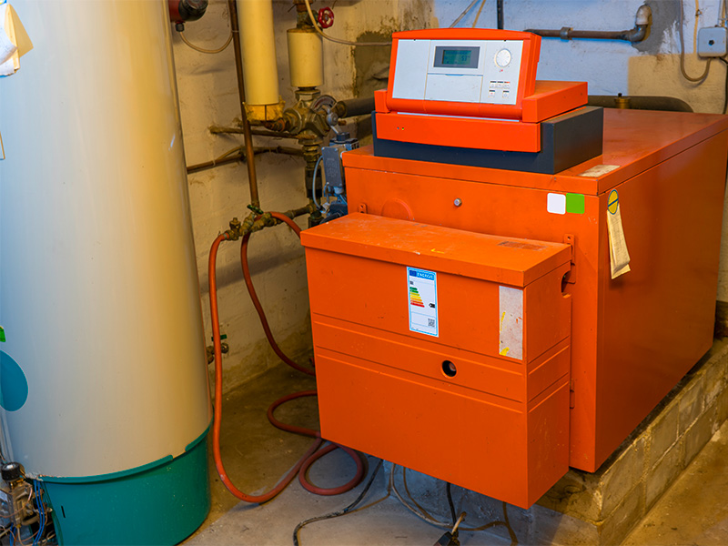 Alter Gasheizkessel im Heizungskeller, veraltete Technik, Austausch erforderlich für effiziente Heizungserneuerung in Bad Soden.