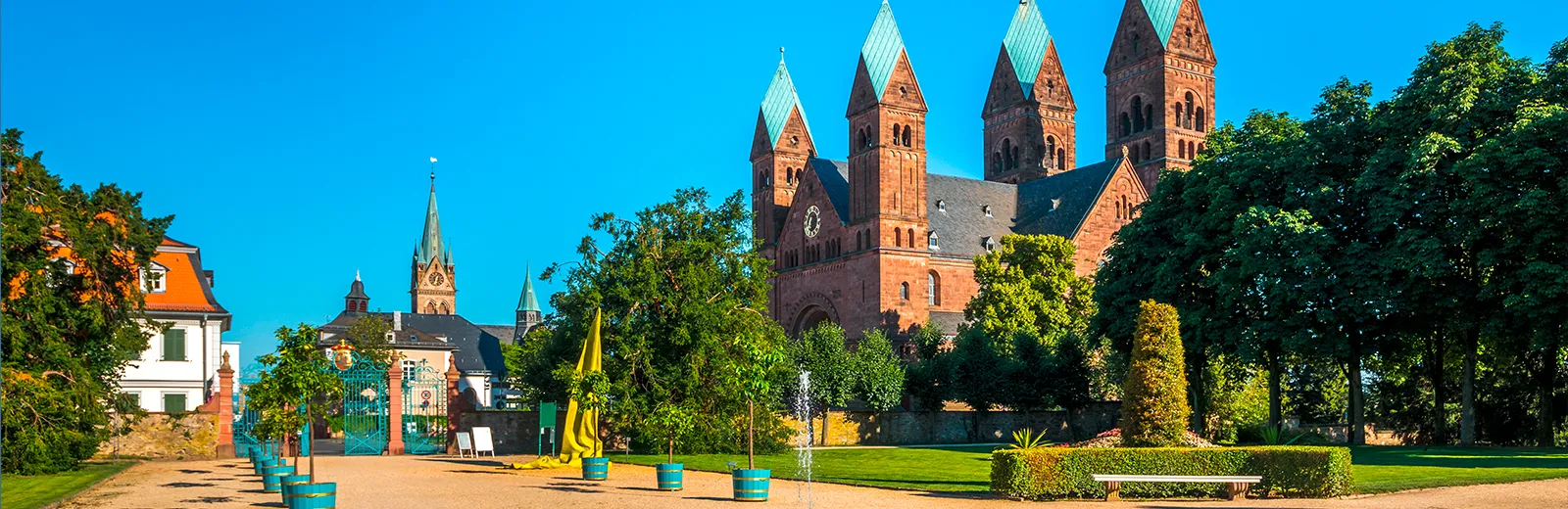 Bad Homburg Stadtansicht mit Fachwerkhäusern